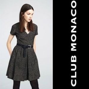 Club Monaco Black Tweed Dress